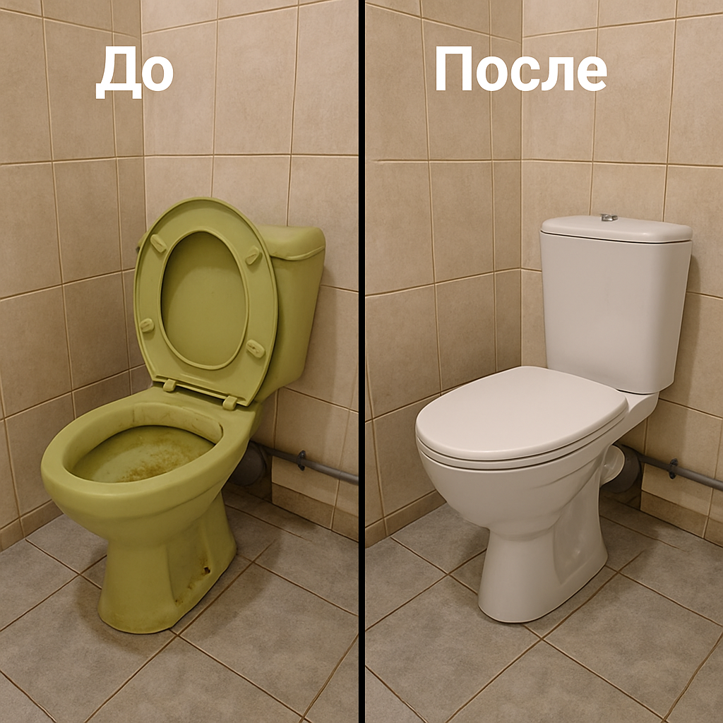 Замена унитаза