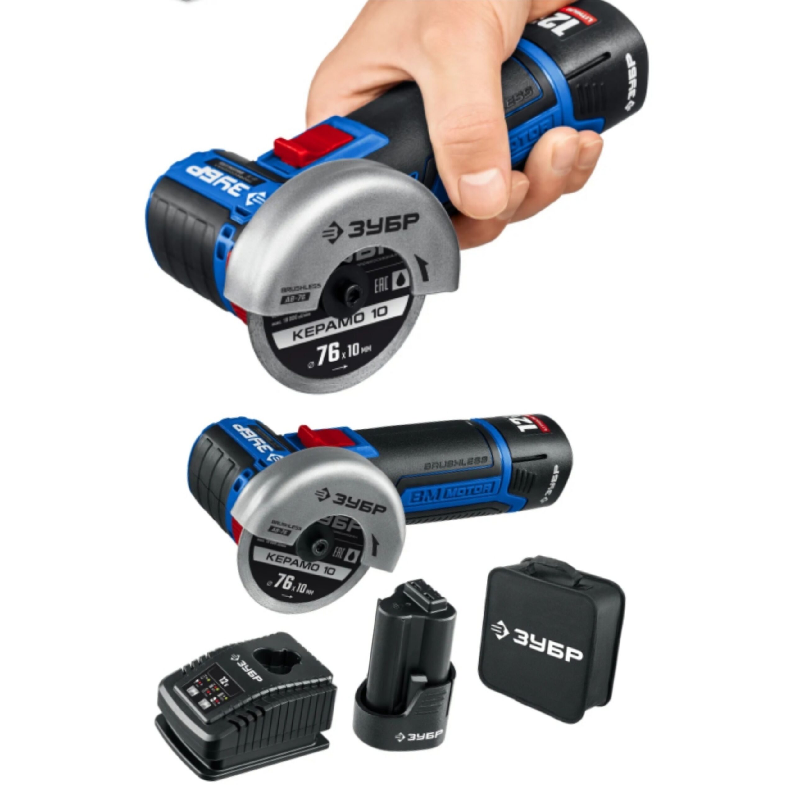 Мини-болгарка ЗУБР Профессионал 12В